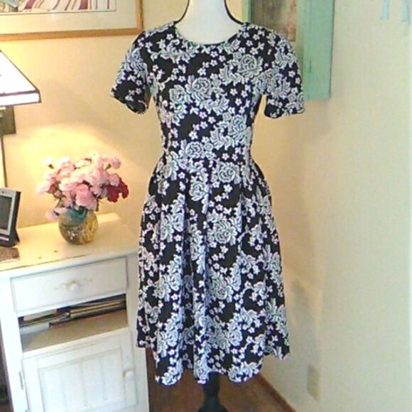 LuLaRoe Fit and Flare Dress - Picture 1 of 10